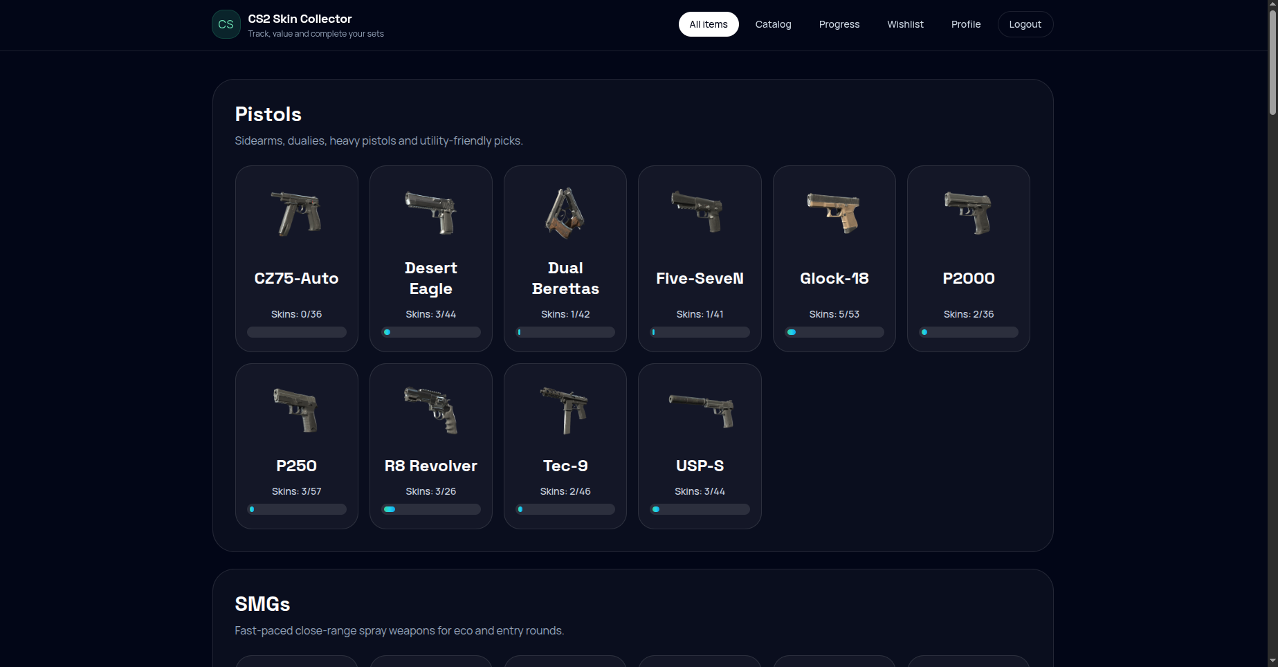 All items screenshot