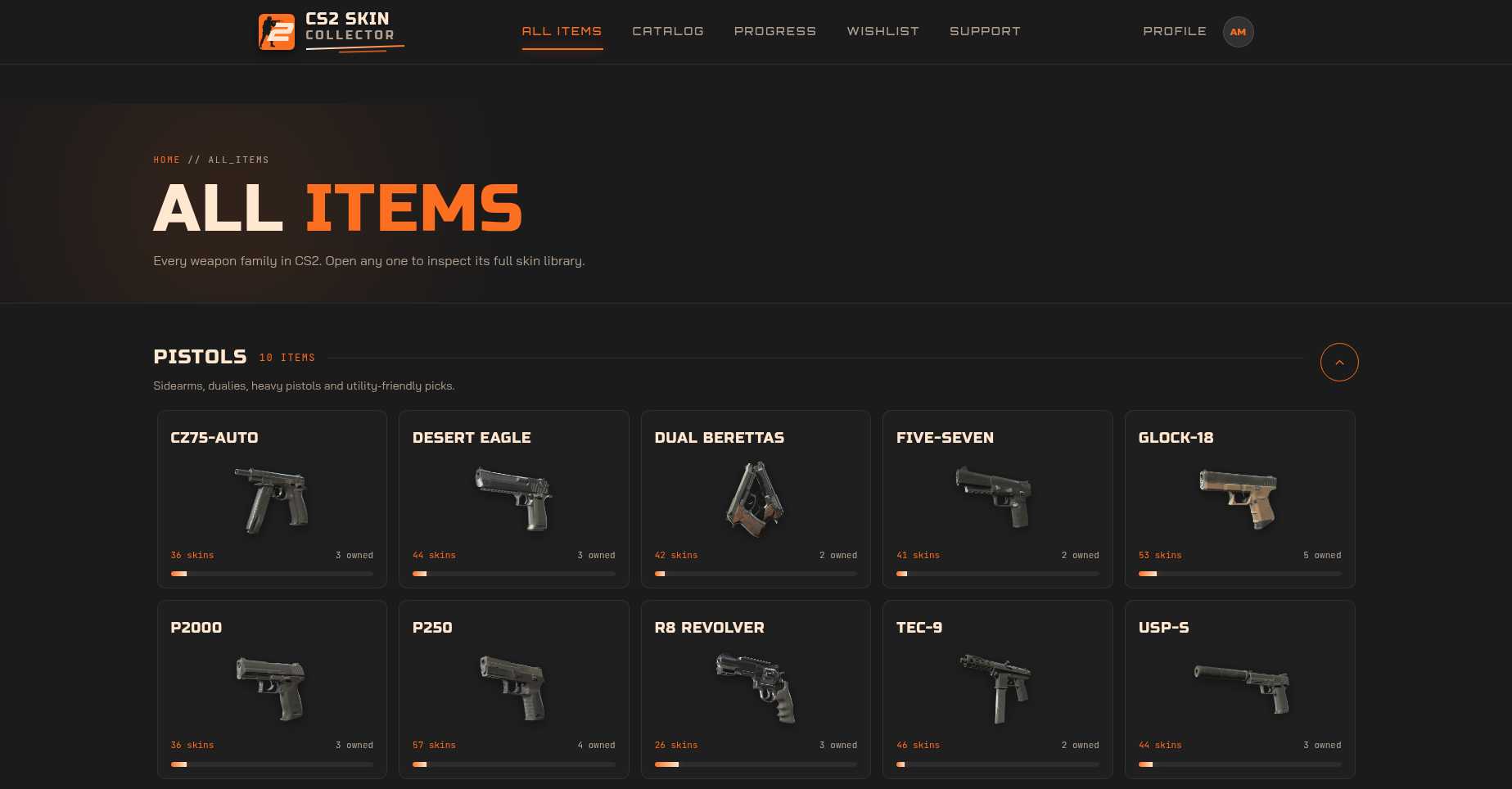 All items screenshot