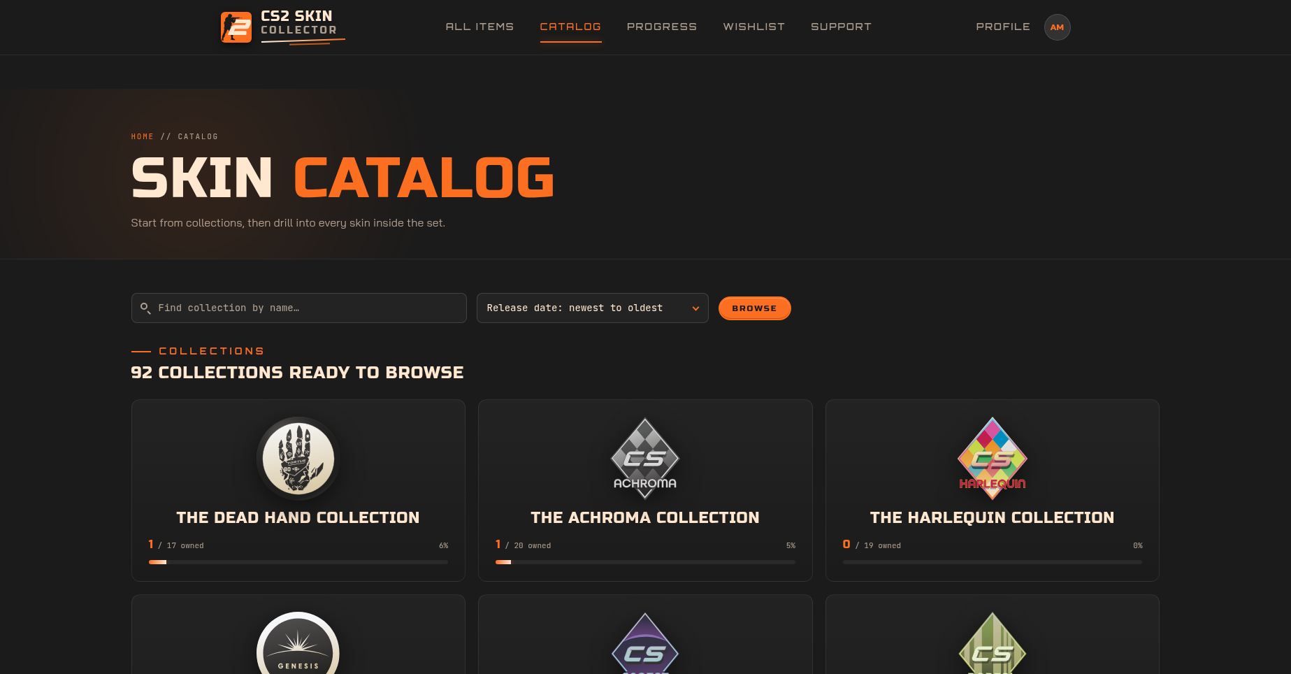 Catalog screenshot